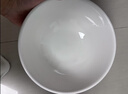 友来福汤碗陶瓷白瓷大号大容量纯白面碗家用商用酒店餐具8英寸沙拉碗 实拍图