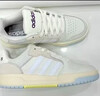 adidas ENTRAP美式校园风运动鞋少年感复古篮球风板鞋阿迪达斯 白色/暗银金属/树脂黄   44 实拍图