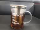北鼎（Buydeem）茶水分离玻璃杯 办公泡茶滤杯高硼硅泡茶杯灰羽色 实拍图