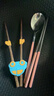 COOKSS儿童筷子勺子套装便携盒餐具上学收纳盒三件套外带粉色宝宝 实拍图