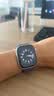 Apple/苹果 Watch S11 智能手表GPS+蜂窝款46毫米银色铝金属表壳雾紫色运动型表带S/M MFDK4CH/B 实拍图