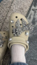 卡骆驰（CROCS）白鹿同款云朵洞洞鞋|206750 骨白色-2Y2 37/38(240mm) 实拍图