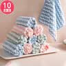 妙然珊瑚绒抹布25*25cm*10条吸水厨房洗碗布百洁布擦手巾家务清洁抹布 实拍图