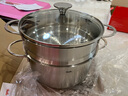 菲仕乐哥本24cm汤锅含蒸屉不锈钢汤锅复合底电磁炉蒸锅套装家用 实拍图
