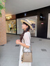 viney【何泓姗同款】牛皮水桶包包女包斜挎包生日礼物高级感送女友老婆 【卡其色】高档轻奢手提腋下包 时尚ck风休闲小众品牌洋气单肩包 实拍图