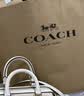 蔻驰（COACH）【品牌直供】女士ROWAN迷你手提单肩斜挎波士顿包CW329粉白色礼物 实拍图