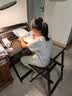 手逗实木折叠桌折叠书桌学生学习写字桌卧室床边电脑桌简易办公小桌子 【免安装】条形折叠椅45*43*67 晒单实拍图