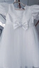 罗蒙毕业演出主持人礼服女童毕业白色公主裙生日花童钢琴 长款 150 实拍图