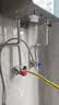 潜水艇（Submarine）F301/2黄铜加厚三角阀八字阀陶瓷阀芯红蓝标国标4分进出水1冷+1热 实拍图