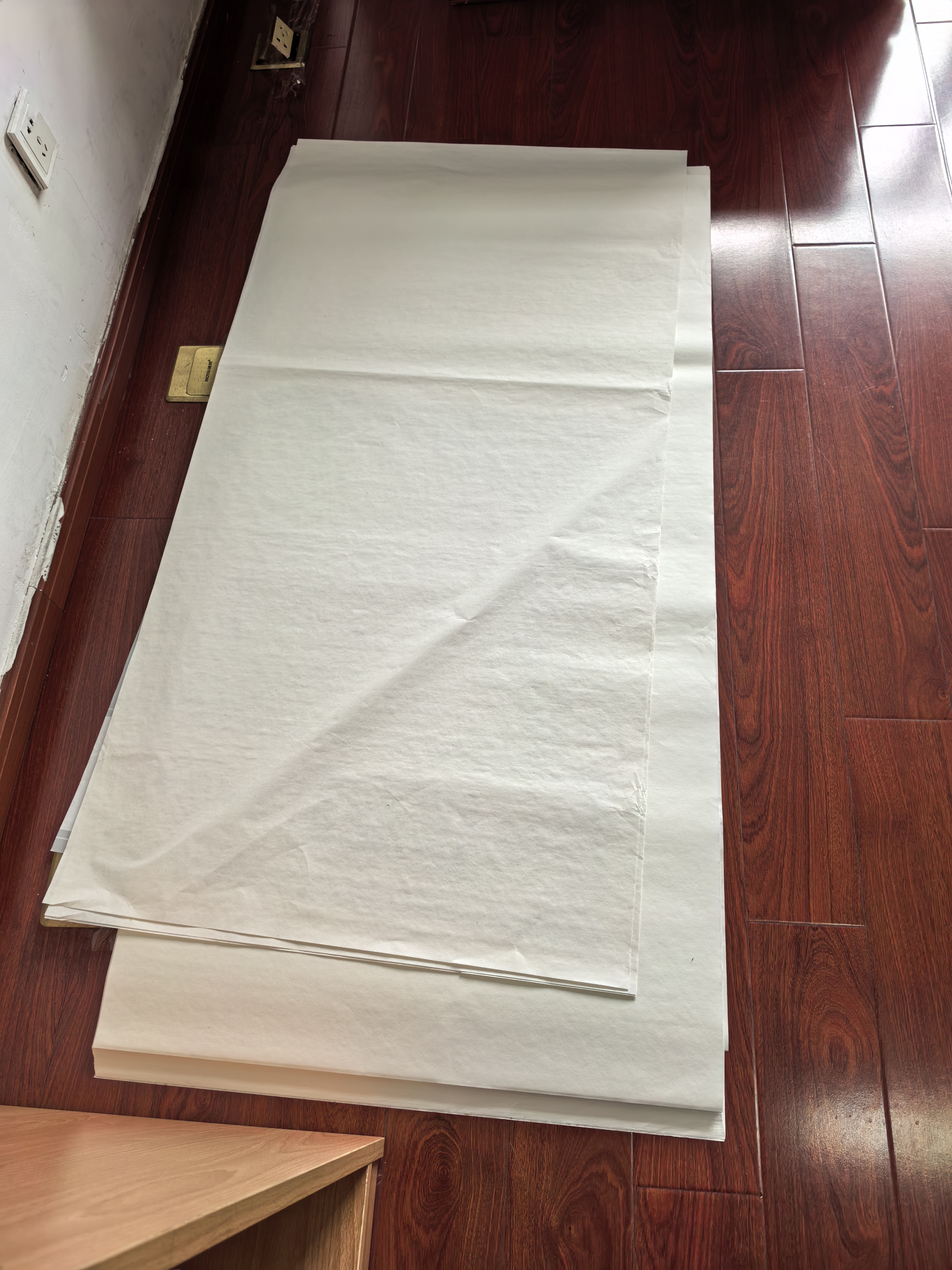 六品堂宣纸生宣100张书法专用纸作品纸国画工笔画初学者书法专用练习纸熟宣纸写毛笔字四尺单 实拍图