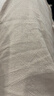 POUM棉麻直筒裤子男士夏季薄款宽松运动速干垂感阔腿裤9990卡其2XL 实拍图