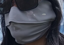 蕉下（beneunder）冰丝防晒口罩女防晒面罩护眼角夏季骑行遮阳脸基尼防紫外线AL833 实拍图
