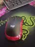 罗技（Logitech）M185鼠标 无线鼠标 办公鼠标 对称鼠标 黑色红边 带无线2.4G接收器 实拍图