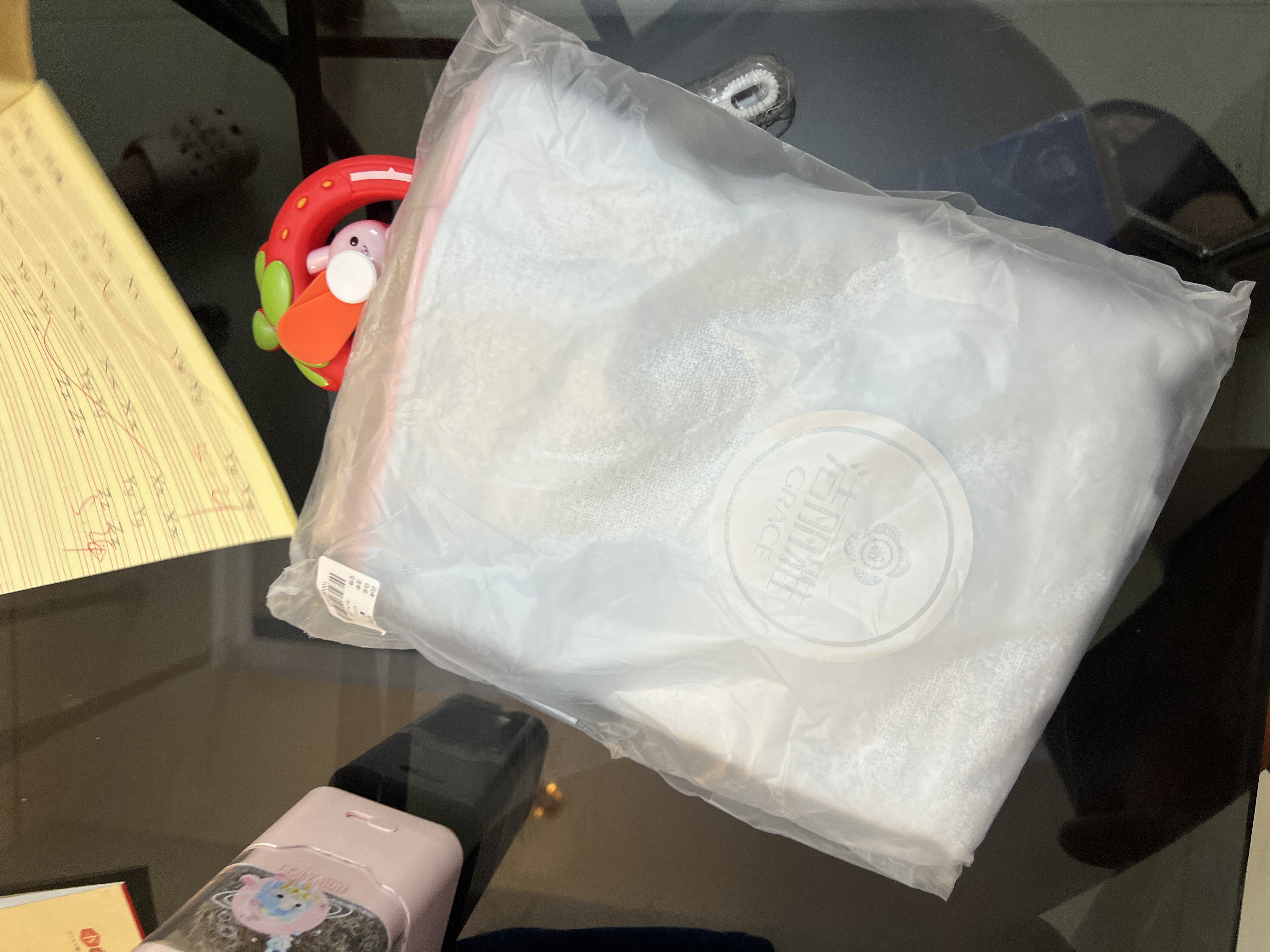 洁丽雅（Grace）儿童毛巾 纯棉洗脸家用刺绣小毛巾 柔软吸水成人儿童洗脸面巾运动 实拍图