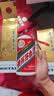 摩多 满月封酒贴30天满月宴布置装饰酒封飞天茅台塑封膜全套 实拍图