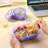 特百惠（Tupperware）思丽康饭盒1L学生上班族带饭便携午餐分格可微波炉 冰沙紫 实拍图