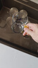青苹果高硼硅耐热玻璃杯水杯465ml*6只 带六色把手牛奶杯喝水杯泡茶杯 实拍图