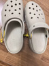 卡骆驰（CROCS）【预售】白鹿同款经典云朵洞洞鞋时尚百搭女鞋花园鞋|206750 骨白色-2Y2(含智必星)【预售】 38 (240mm) 实拍图