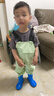 臻佑（Grsaed）儿童下水裤户外玩水服捉鱼赶海半身涉水裤连体鞋防水沙滩淡绿25码 实拍图