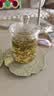 唯铭诺（WEIMINGNUO）耐热玻璃杯带盖办公室绿茶杯加厚带把水杯子花茶杯茗雅400ML 实拍图