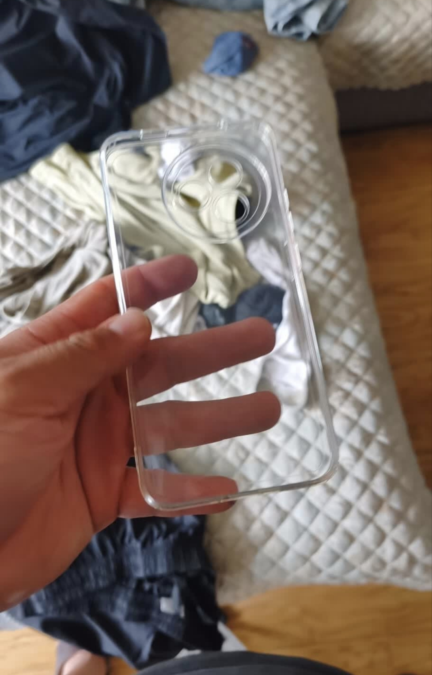 KOOLIFE 适用 红米K90手机壳保护套 小米Redmi k90手机保护套镜头全包简约透明软壳淡化指纹外背壳 实拍图