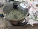 半球（PESKOE） 多功能锅多用途锅电炒锅电蒸锅电煮锅加厚食品级不锈钢电炖锅电火锅炒菜锅大功率 3L 30cm带蒸笼（304不锈钢） 实拍图