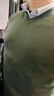 恒源祥100%精纺羊毛衫男可机洗 秋冬套头薄款毛衣男士V领针织衫商务休闲纯色全羊毛衣服 20007003 绿色 180  实拍图