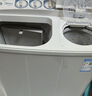 美的（Midea）半自动双桶洗衣机8公斤洗5.5kg脱水双缸波轮老人简易操作品质电机小巧不占地租房宿舍必备以旧换新 半自动 双缸 8kg 实拍图