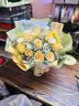 艾斯维娜鲜花速递11朵玫瑰花束送女友生日礼物全国同城配送 11朵香槟玫瑰花束-推荐款 实拍图