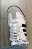 阿迪达斯（adidas）三叶草SAMBA OG J男女经典运动鞋桑巴德训鞋T头鞋 JQ4112白/灰 实拍图