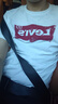 Levi's李维斯情侣美式宽松印花时尚简约舒适潮流纯棉圆领短袖T恤 白色 002A0-0000 M 实拍图