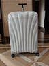 新秀丽（Samsonite）贝壳箱拉杆箱密码箱包七夕行李箱旅行箱单拉杆V22 白色-双轮【升级款】 28英寸 实拍图
