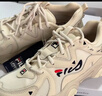 FILA 斐乐猫爪鞋4代女鞋老爹鞋情侣运动鞋复古时尚休闲鞋网面透气 【女款】古白色/白天鹅-AW 38.5 实拍图