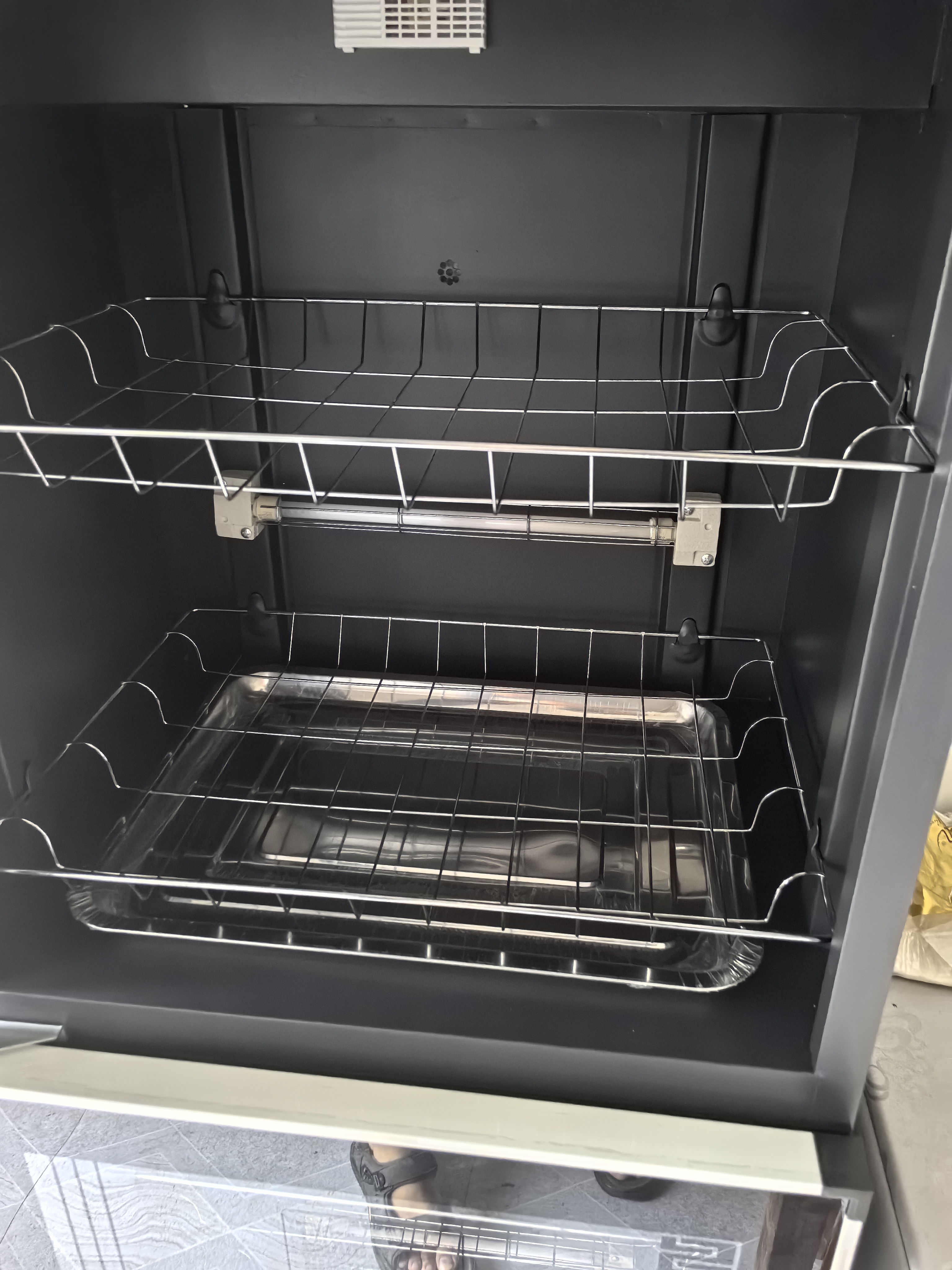 厨仕博消毒柜家用立式消毒柜商用免沥水厨房消毒碗柜大容量碗筷餐具消毒柜 【配置沥水盘】380型臭氧+红外线消毒+中高温6层 实拍图