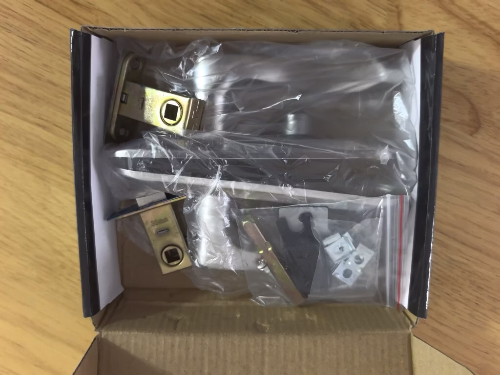 初工卫生间门锁浴室锁洗手间厕所通用型锁具室内门把手 无钥匙110单舌 实拍图