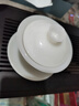 京红运真裸价·冰种玉瓷三才盖碗陶瓷茶杯茶具白瓷泡茶器 实拍图
