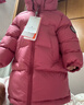 保姆鹅  【风墙】儿童羽绒服宝宝中长款护脸加厚外套保暖童装[NG2664] 石榴粉 100 实拍图