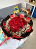 幽客玉品鲜花速递红玫瑰花束表白送女友老婆生日礼物全国同城配送 33朵红玫瑰花束—女王款 实拍图