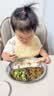 摩登主妇儿童宝宝餐盘316L不锈钢婴儿自主进食吸盘式辅食分格餐具 【抗菌316L食品级不锈钢】大嘴猴 实拍图
