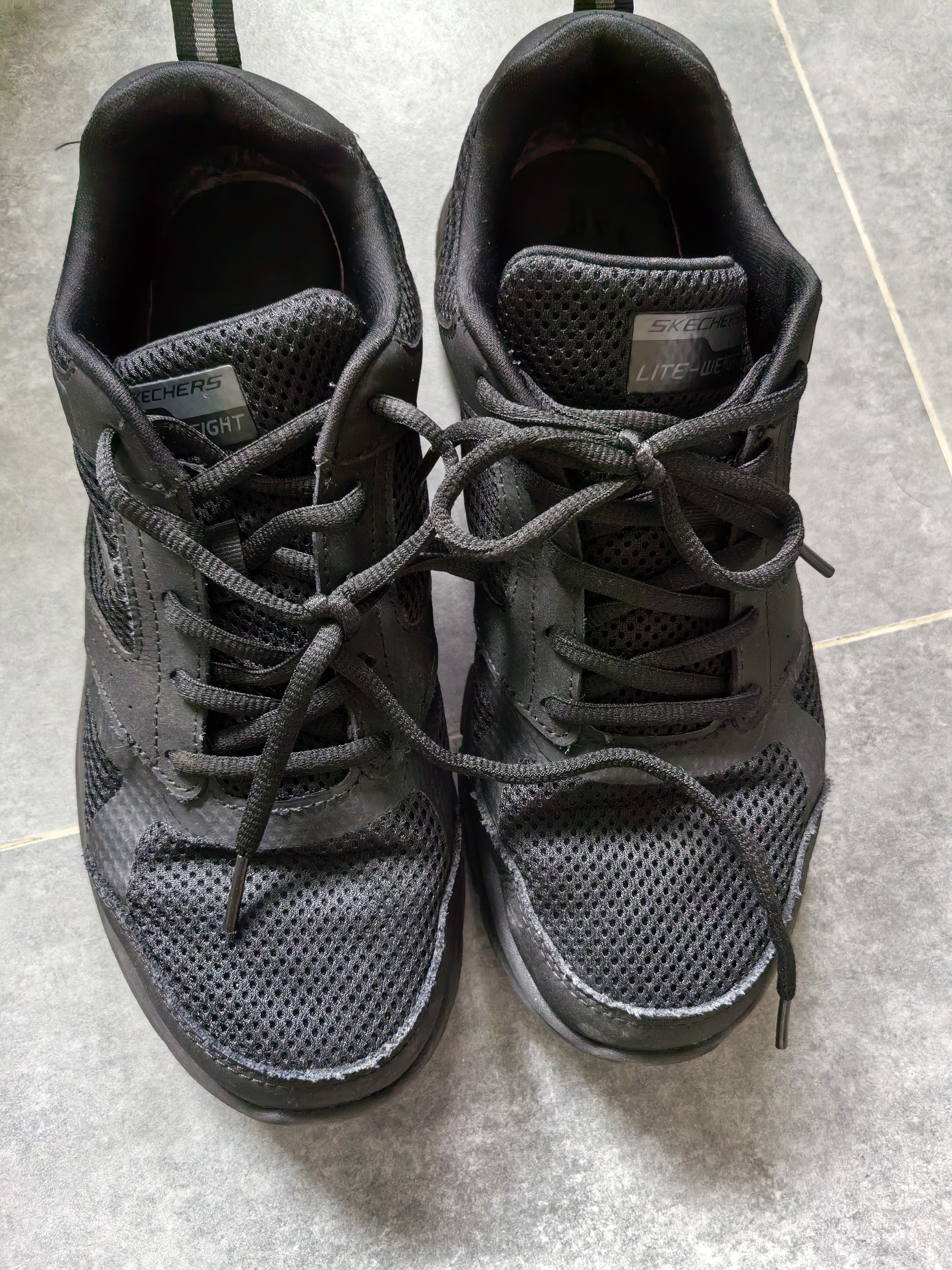 斯凯奇（Skechers）运动鞋男士夏季网面透气休闲鞋户外软底轻便跑步鞋232398 实拍图