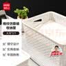 名创优品（MINISO）格纹仿藤编收纳筐 桌面收纳盒宿舍大号2个装 实拍图