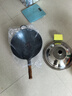 荣事达（Royalstar）章丘手工锻打铁锅无涂层不粘炒菜锅圆底老式炒锅燃气灶有盖38cm 实拍图