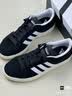 adidas「面包鞋」GRAND COURT BASE 00s休闲低帮板鞋男女阿迪达斯   黑色/白色/树脂黄(推荐女生选小半码)   42.5 实拍图