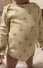 优衣库婴幼儿包臀衣/长袖/1件装宝宝连体包屁衣哈衣481862 41 杏黄色 90cm 实拍图