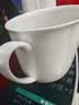 友来福茶杯陶瓷带盖纯白骨瓷办公会议杯子开会水杯400ml定制印字 实拍图