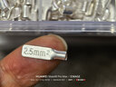 GEIYURIC C45空气开关插针插片紫铜镀银冷压接线端子铜鼻子线耳接线连接器 260只c45套装(不带钳子) 实拍图