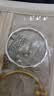 周大生竹节手镯足银镯子女实心镯铃铛手环送女友生日礼物 约20±1g 实拍图