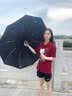 小米宝宝全自动雨伞晴雨两用伞防紫外线遮阳伞加固折叠24骨男女双人雨伞 星夜黑 24骨 自动雨伞 实拍图