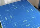 MURCIA打牌掼蛋专用扑克牌桌布比赛不滑牌静音加厚纯色棋牌室麻将桌垫 实拍图