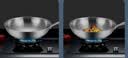 美厨（MAXCOOK）304不锈钢炒锅 带盖锅具34cm 三层钢锅 电磁炉燃气炉通用MCC7904 实拍图